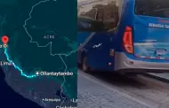 Bus tur�stico de Cusco circula de Aguas Calientes a Machu Picchu con revisi�n t�cnica en Hu�nuco
