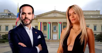 La interprete hizo pedido al presidente.