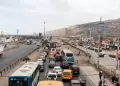 Panamericana Sur: Cami�n de paltas bloque tr�nsito hacia Lima tras volcarse a la altura de Pachac�mac