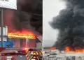 Emergencia en Cercado de Lima: Incendio de gran magnitud consume inmueble en la avenida �scar R. Benavides