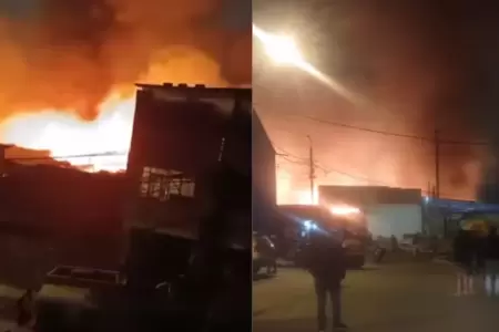 Incendio en VMT afecta al menos 16 viviendas