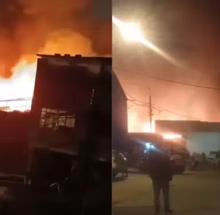 Incendio en VMT afecta al menos 16 viviendas