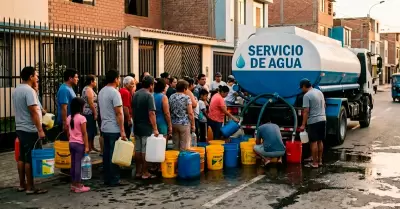Corte de agua: distritos sin servicio temporal.