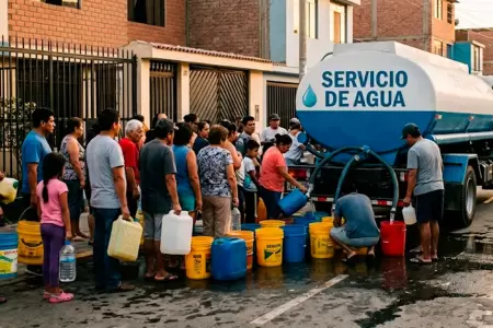 Corte de agua: distritos sin servicio temporal.
