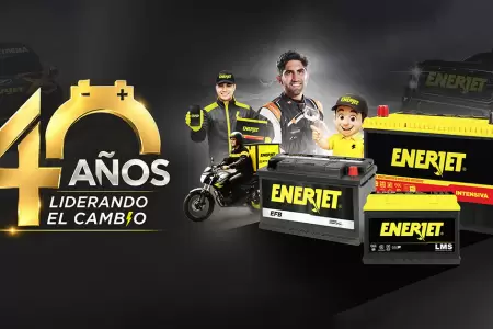 Bater�as Enerjet. 40 a�os liderando el cambio.