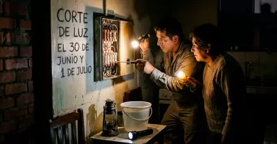 Distritos afectados por corte de luz.