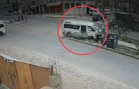 Combi se despist� en pendiente de Lurigancho-Chosica