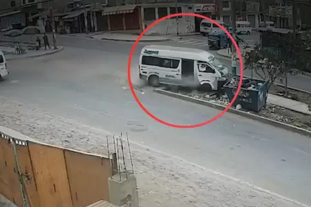 Combi se despist� en pendiente de Lurigancho-Chosica