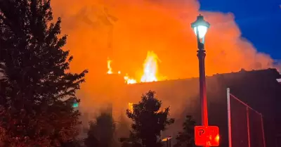 Incendio en escuela primaria.