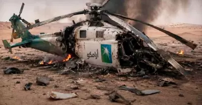 Helic�ptero se estrell� y dej� varias v�ctimas en Arabia Saudita.