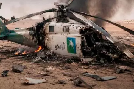 Helic�ptero se estrell� y dej� varias v�ctimas en Arabia Saudita.