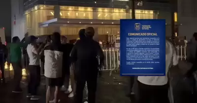 Ecuador present� reclamo por incidentes previo al duelo con M�xico.