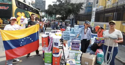 Centros de acopio para ayudar a Venezuela en Per�