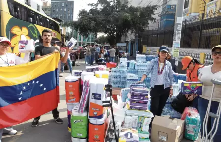 Centros de acopio para ayudar a Venezuela en Per�
