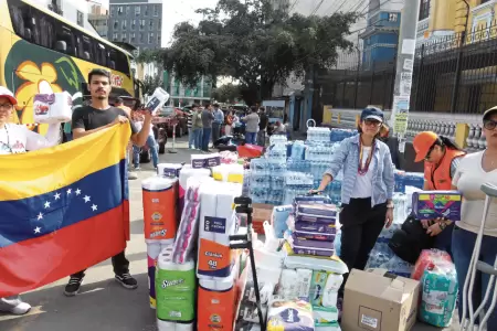 Centros de acopio para ayudar a Venezuela en Per�