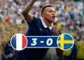 Francia golea 3-0 a Suecia: Mbapp� queda a un gol de alcanzar a Messi como m�ximo goleador mundialista