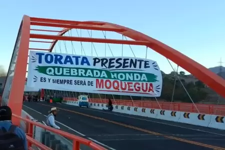 Moquegua rechaza ley lim�trofe con Tacna.
