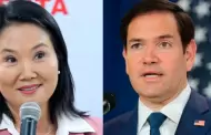 Keiko Fujimori responde felicitaci�n de Marco Rubio: "Espero trabajar junto a �l, con el presidente Trump y con los miembros de su administraci�n"