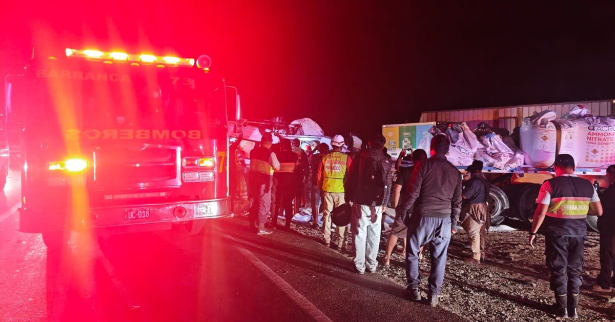 El accidente ocurrió en el kilómetro 181 de la carretera Panamericana Norte