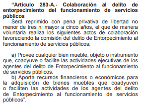 Artículo 283 del Código Penal.