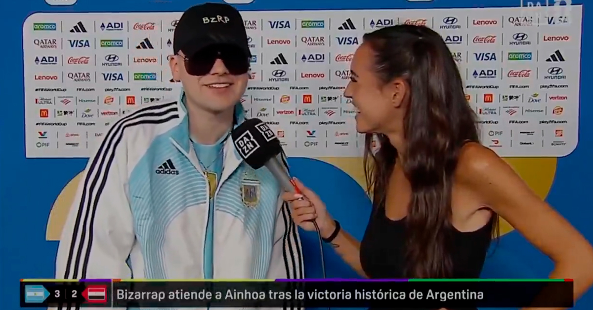 Bizarrap generó polémica en una entrevista con la cadena DAZN. (Difusión)