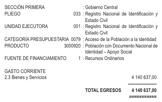 Transferencia del MEF.
