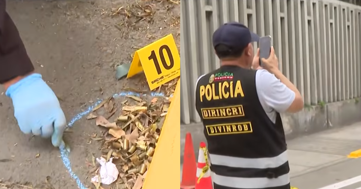 Personal de Criminalística hayaron al menos 27 casquillos de bala