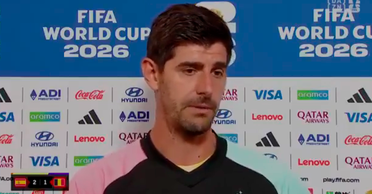 Thibaut reveló que no quería salir del partido. (Difusión)