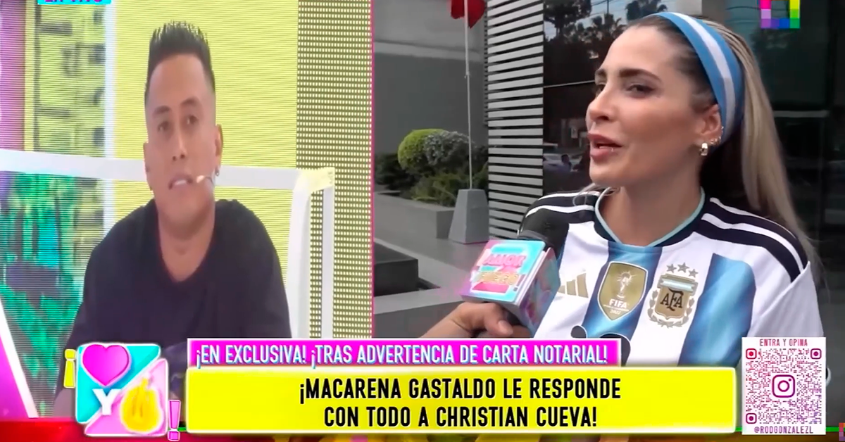 Macarena no se quedó callada ante la demanda del popular "Cuevita". (Difusión)