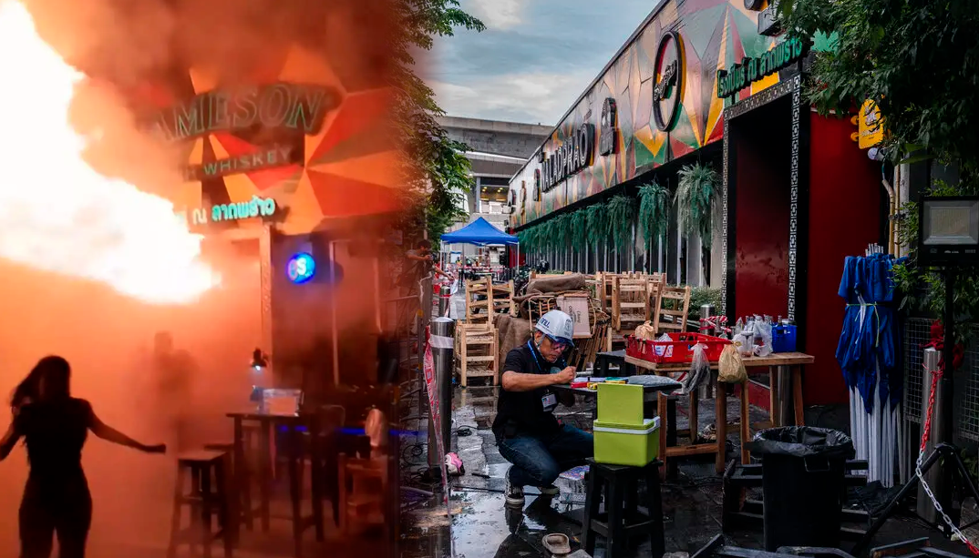 Incendio en bar de Bangkok: Ruta de evacuaci�n habr�a estado obstaculizada.