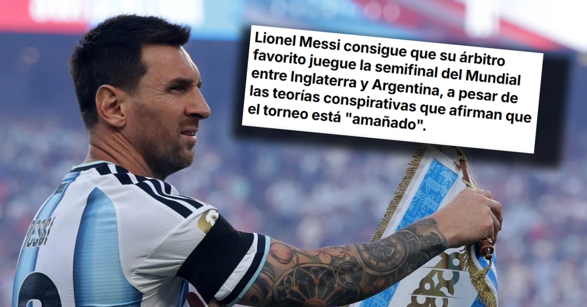 "Messi obtiene a su árbitro favorito": Prensa inglesa explota por polémica designación para el partido ante Argentina