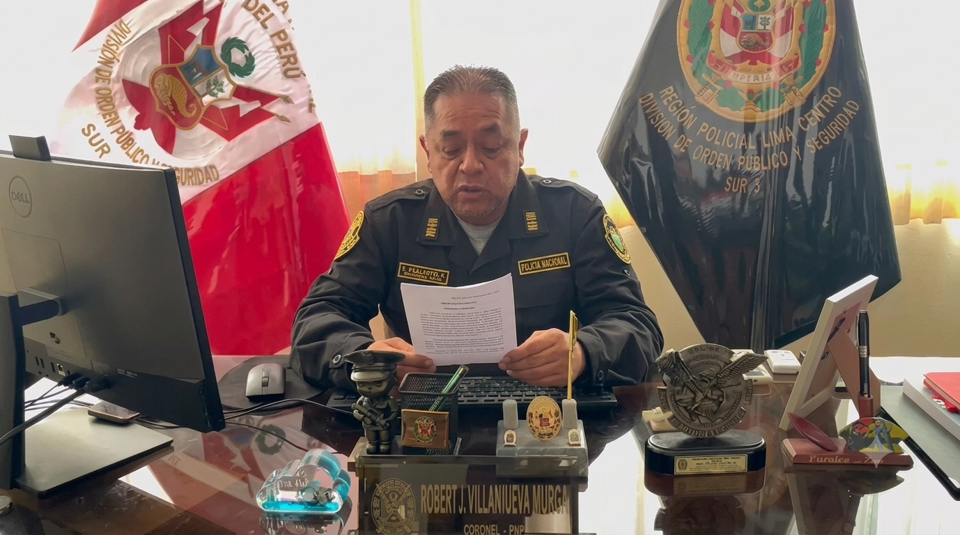 Coronel Jorge Villanueva Murga enumera las acusaciones sobre la banda criminal 'Los babys de Manchay'