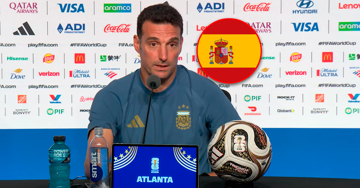 El mensaje de Scaloni tras llevar a Argentina a la final: "Yo vivo en España, pero el domingo, lo siento"