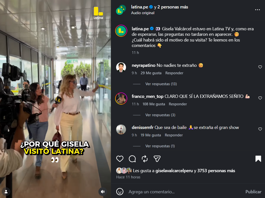 Gisela en Latina TV