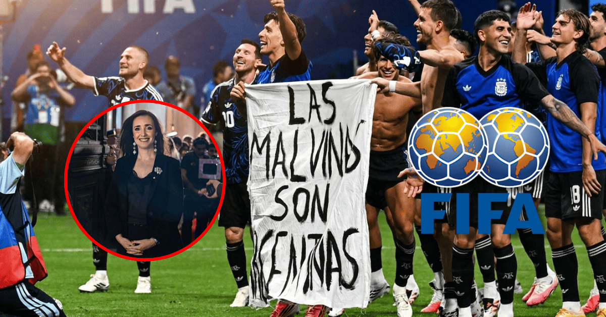 Vicepresidenta de Argentina respalda a jugadores que portaron pancarta de las Malvinas: "Las llevamos en el corazón"
