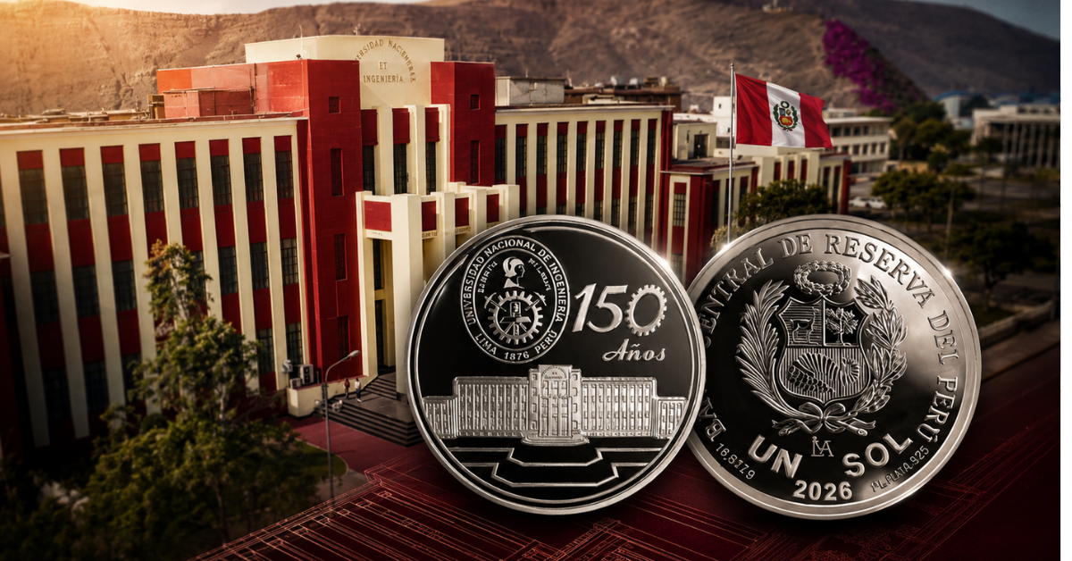 BCR emite moneda conmemorativa por los 150 años de la Universidad Nacional de Ingeniería