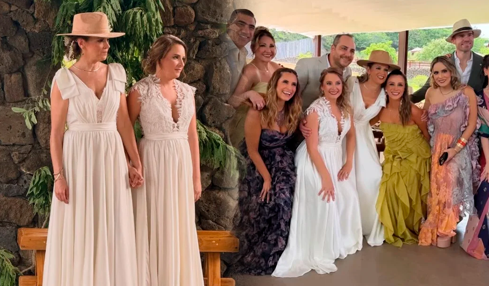 Nina Andrade se casó en Tepoztlán con la productora Fabiola Ochoa.