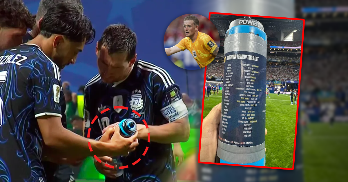 Inglaterra esperaba definir en penales con Argentina: Arquero tenía apuntado cómo atajar a Messi en su botella