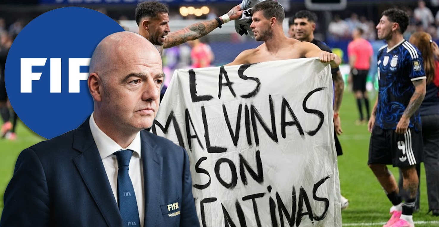 FIFA evalúa los informes tras exhibición de bandera de Malvinas en semifinales del Mundial 2026