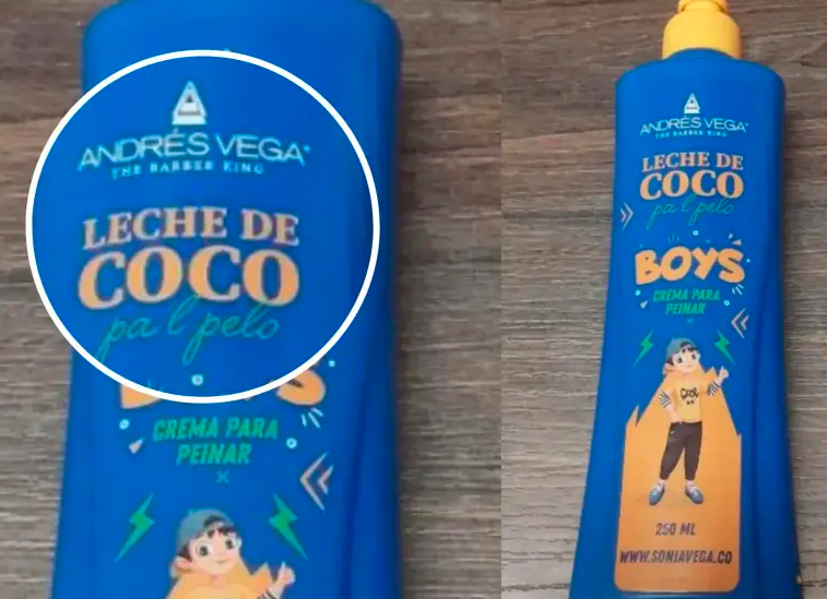 Crema para peinar que se ordenó retirar del mercado en Colombia.