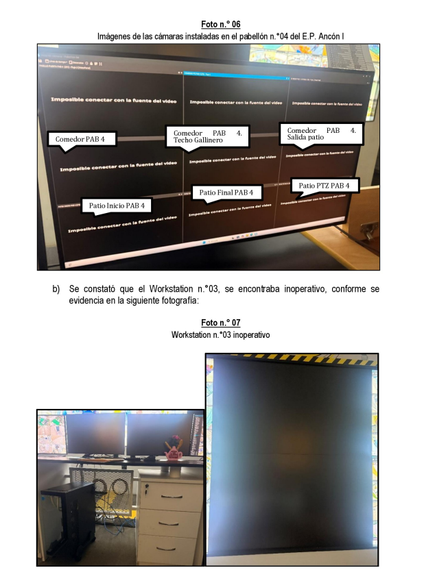 Imágenes de las cámaras instaladas