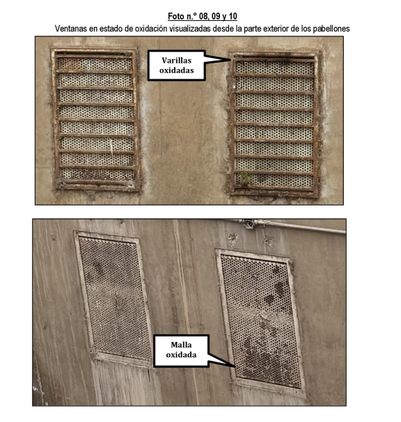 Ventanas en estado de oxidación