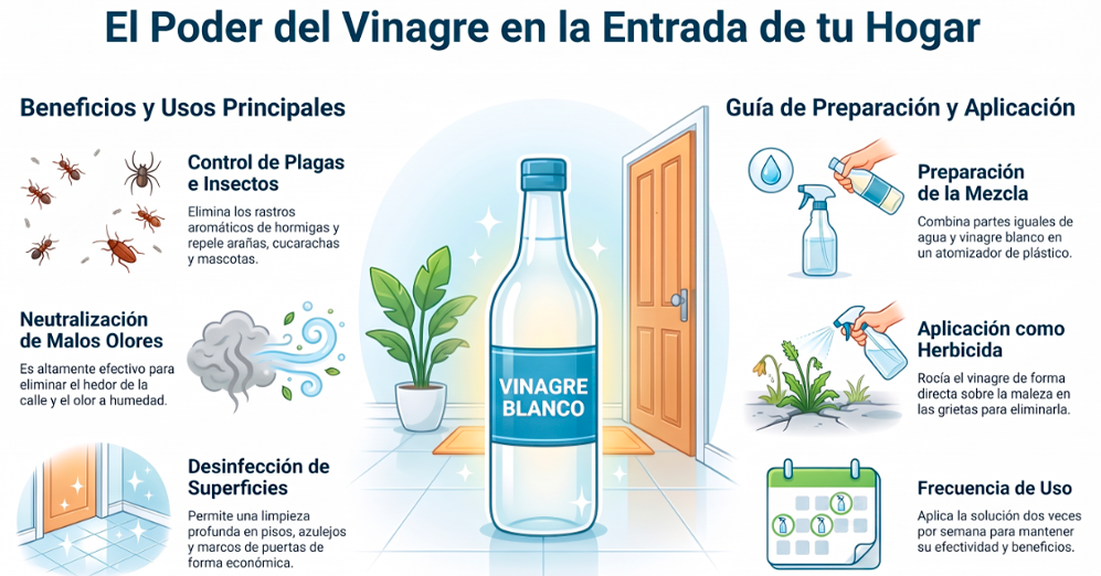 Utilidades del uso del vinagre blanco en casa.
