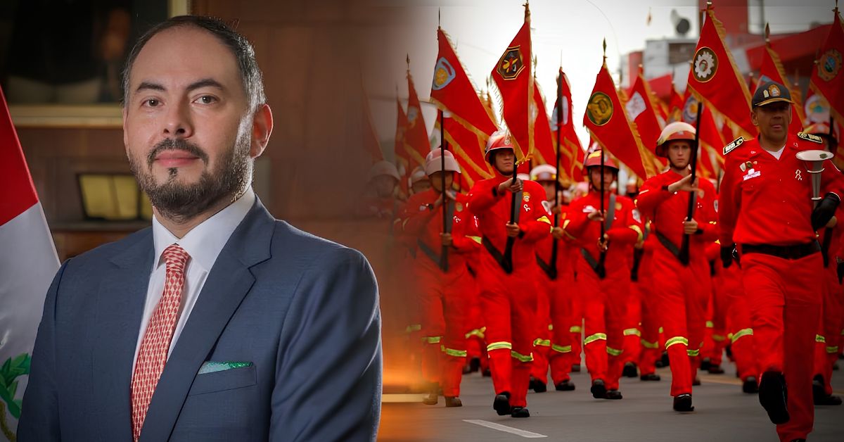Ministro de Defensa, Amadeo Flores, confirma que los bomberos sí participarán en la Parada Militar