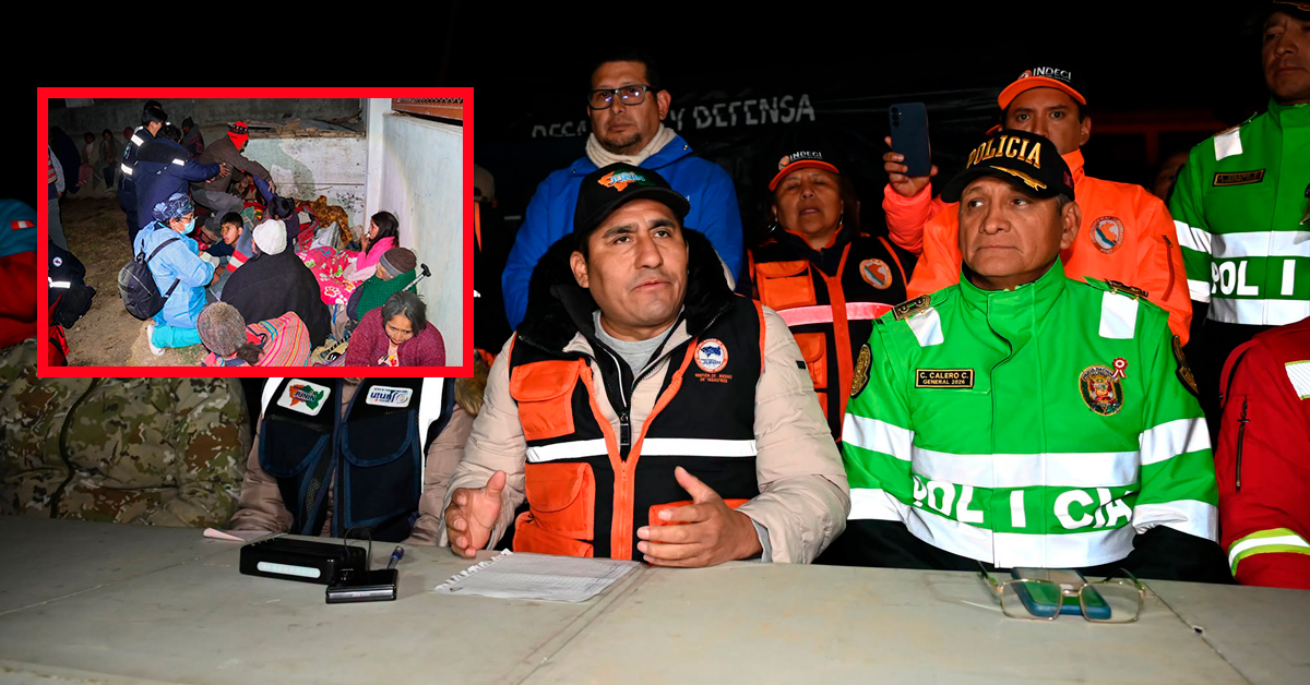 Gobernador de Junín despliega ayuda humanitaria tras fuerte sismo: "Estamos a 1 y 2 grados de temperatura, el frío es intenso"