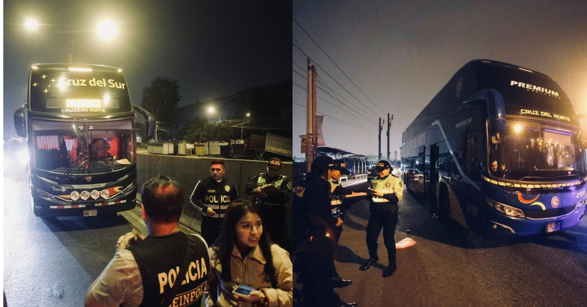 Puente Piedra: balean buses de Cruz del Norte y Cruz del Sur durante salida de Lima
