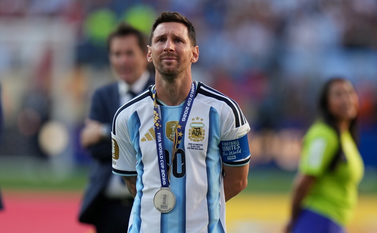 Messi llora tras la derrota