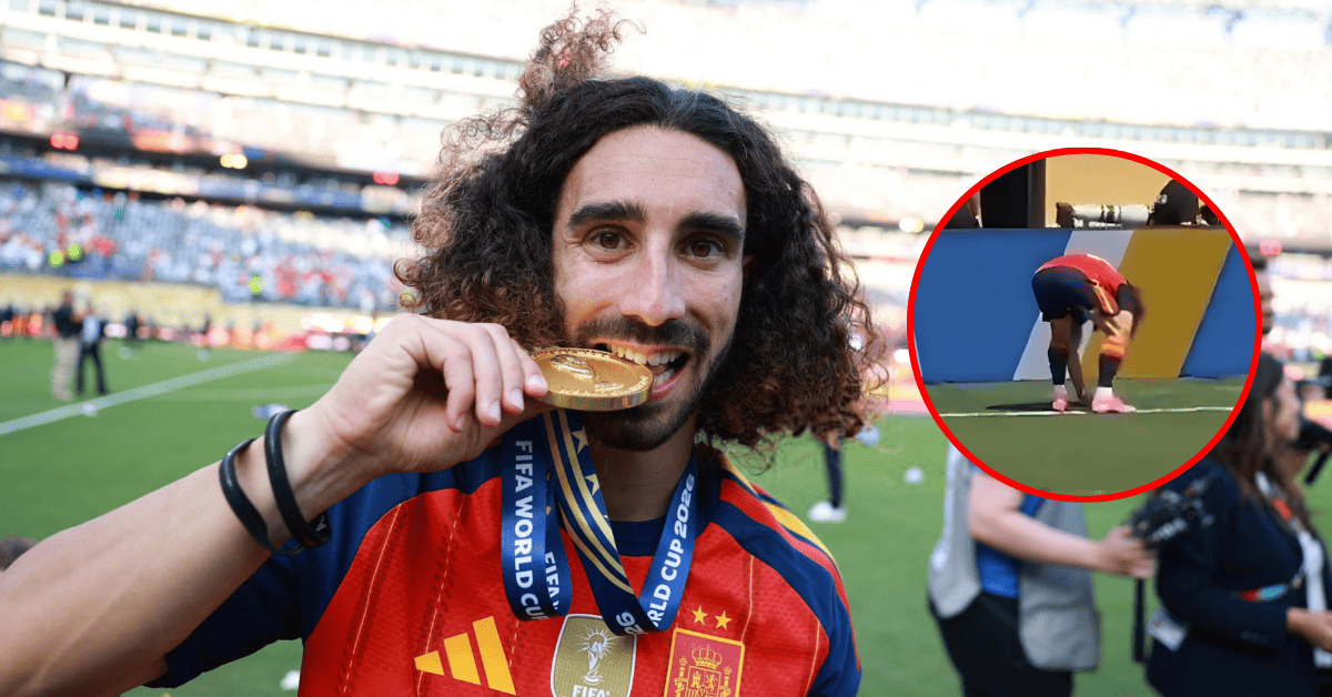 El IMPENSADO ritual que realizó Marc Cucurella y habría influido en que España gane el Mundial 2026