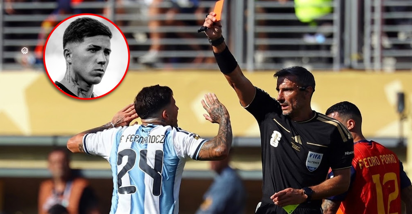 Enzo Fernández rompe su silencio tras expulsión en la final del Mundial y la derrota de Argentina ante España