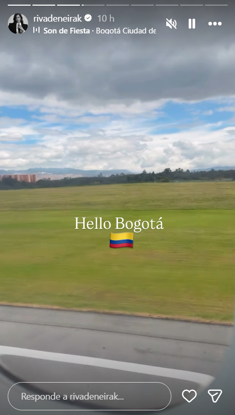Korina se va de viaje a Bogotá